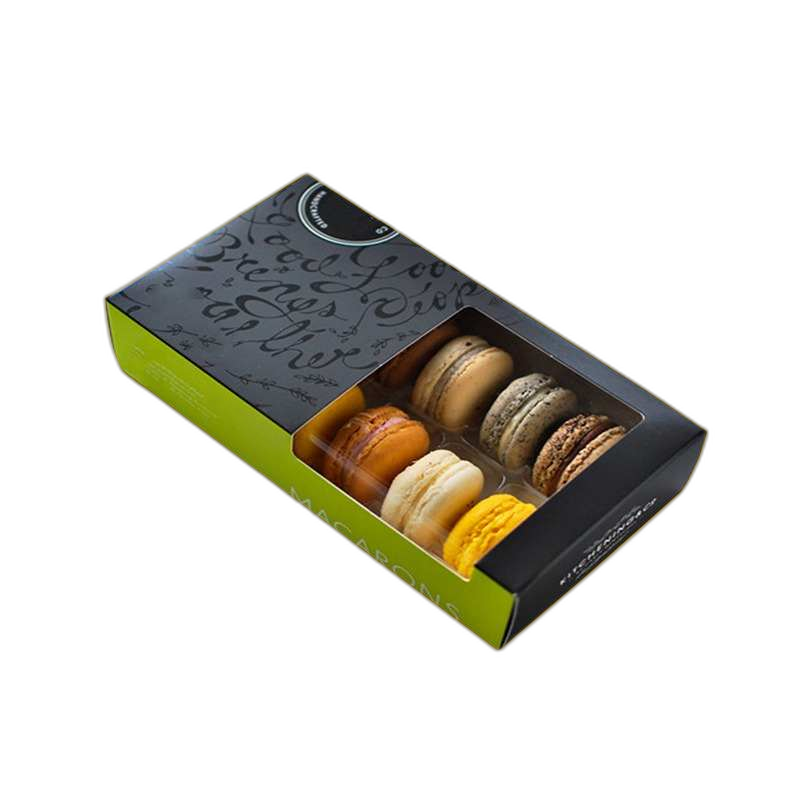 Black Macaron Box