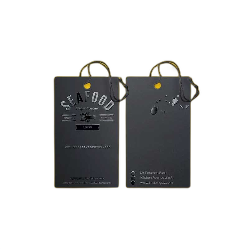 Custom Spot UV Printed Hang tags