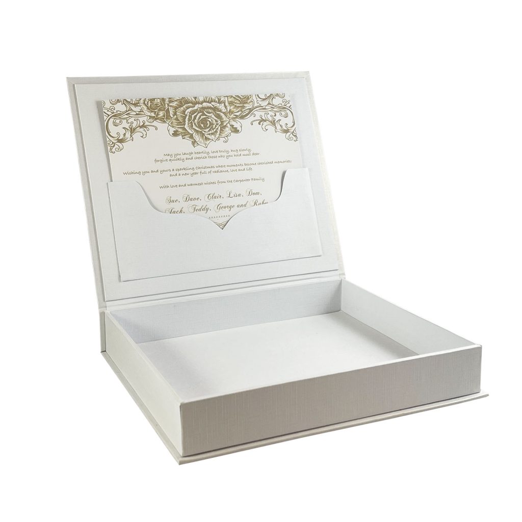 White Invitation Box